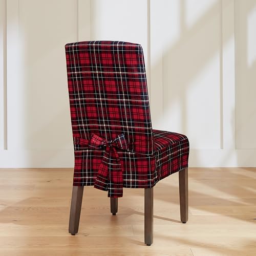 SureFit Plaid Dining Chair Covers Set of 2