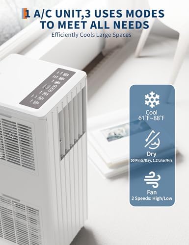 Garvee 8000 BTU Portable AC Unit with Remote Control