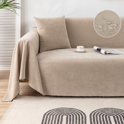 Lucky Monet Waterproof Sofa Cover Khaki 71x134