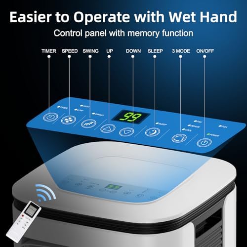 12000 BTU Portable AC Unit 3-in-1 Cooling Dehumidifying Fan
