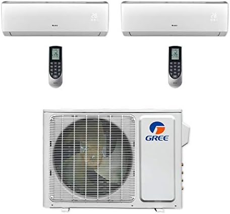 Gree 18000 BTU Multi21 Dual-Zone Wall Mount Mini Split AC Heat Pump