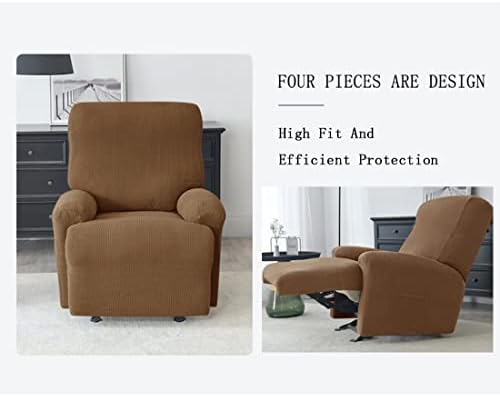 YOPOIY 4 Piece Recliner Slipcover - Orange