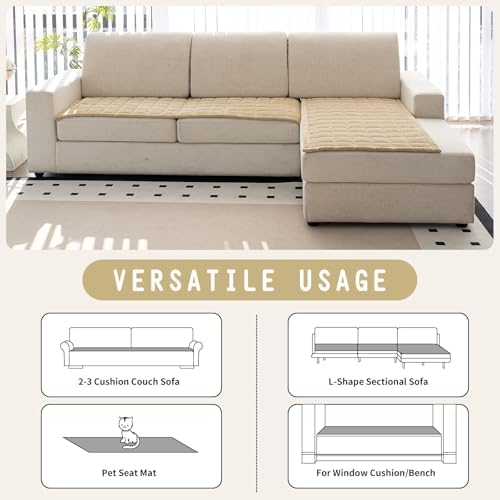 L Shaped Sofa Cover for Dogs with Non-Slip Design