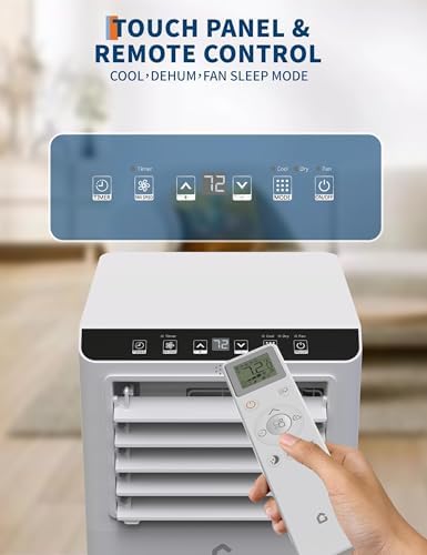 GarveeHome 8000 BTU Portable AC with Window Kit and Remote