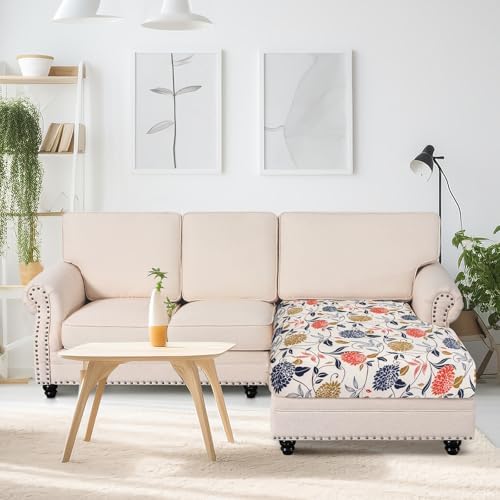 SearchI Stretch Printed Sofa Cushion Covers with Elastic Bottom