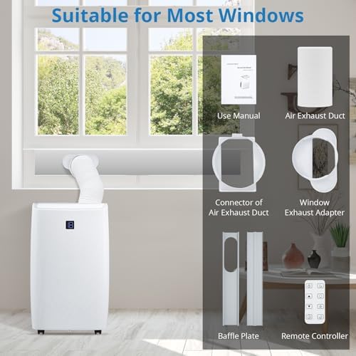 PioneerWorks 14000 BTU Portable AC Unit for Room Cooling