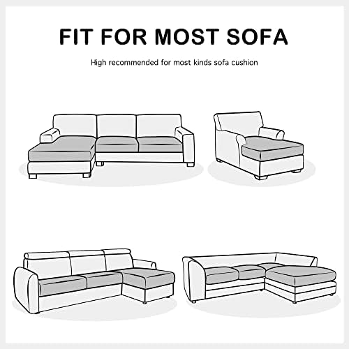 Yates Home XXL Chocolate Sectional Sofa L Shape PU Leather Slipcover