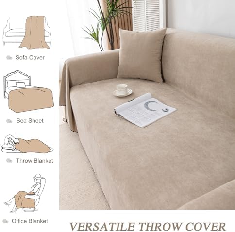 Lucky Monet Waterproof Sofa Cover Khaki 71x134