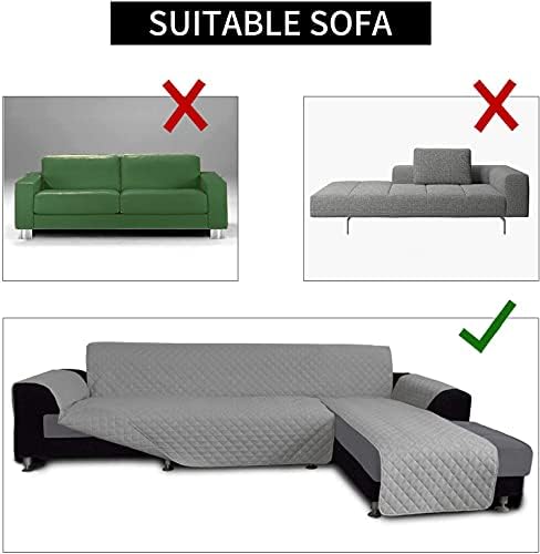 Double Side L Shape Couch Cover for Sectional Sofa