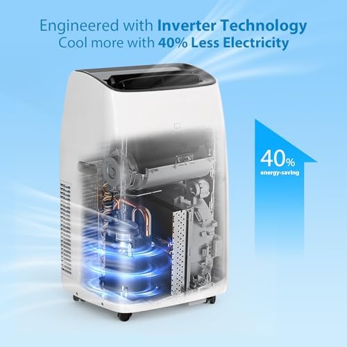 Towallmark 14000BTU Inverter Portable AC Unit with Heater and Fan