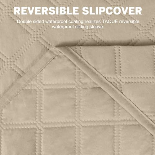 Taque L Shaped Sofa Slipcover Waterproof Reversible
