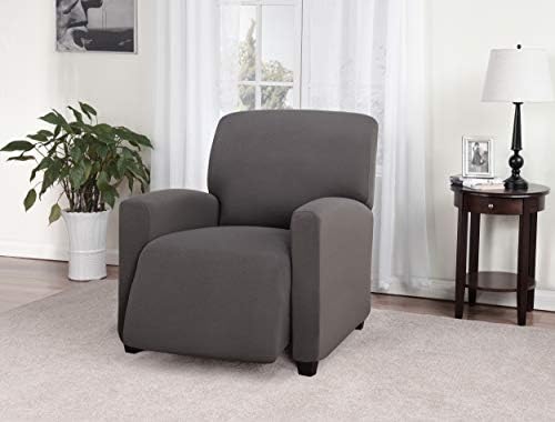 Madison Stretch Jersey Grey Recliner Slipcover