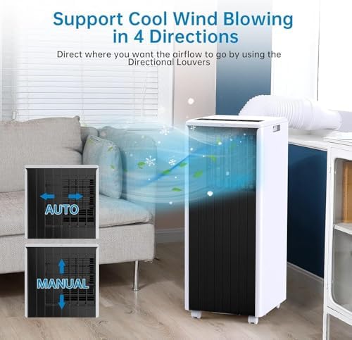 MilleLoom 8000 BTU Portable Air Conditioner 3-in-1 Unit