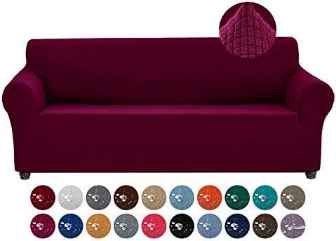 Joccun Stretch Couch Cover Burgundy