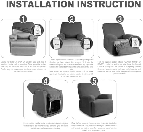 Northern Brothers Recliner Cover Dark Brown