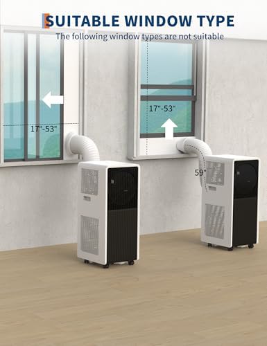 Garvee 14000 BTU Portable Air Conditioner 3-in-1 Cool Fan Dehumidifier