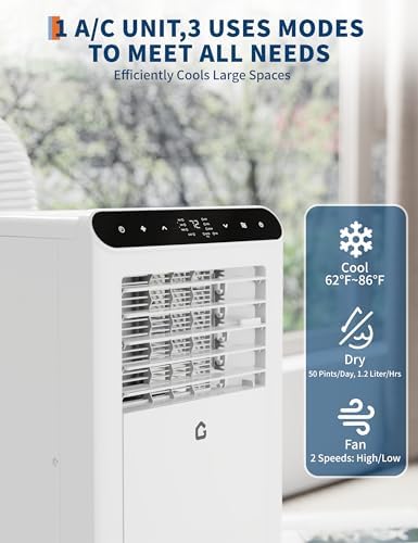 GarveeTech 10000 BTU Portable AC with Heat and Fan