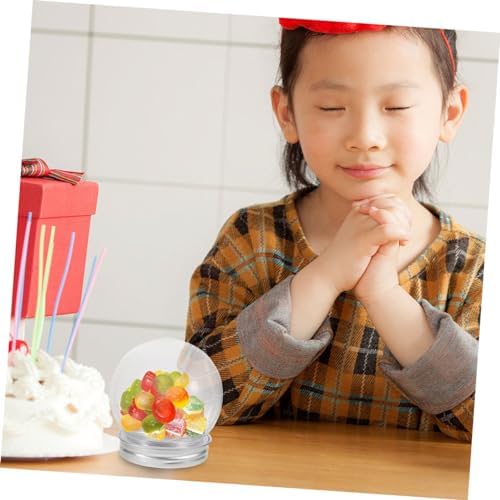 10pcs Plastic Candy Jars with Clear Balls for Parties and Weddings