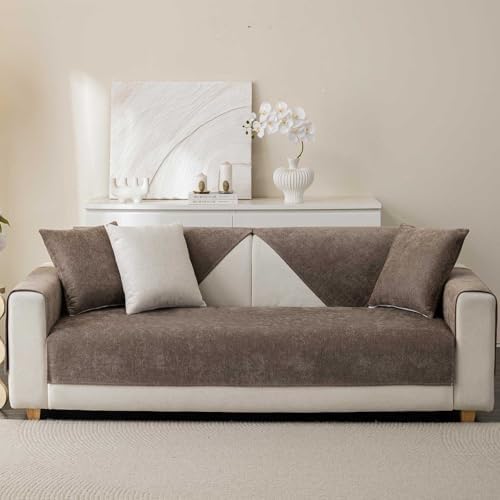 Soft Plush Sofa Cover Washable Non-Slip 36x82 Sectional