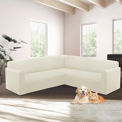 Luxurious Jacquard Sectional Couch Cover L Shape U Shaped Non Slip Pet Proof