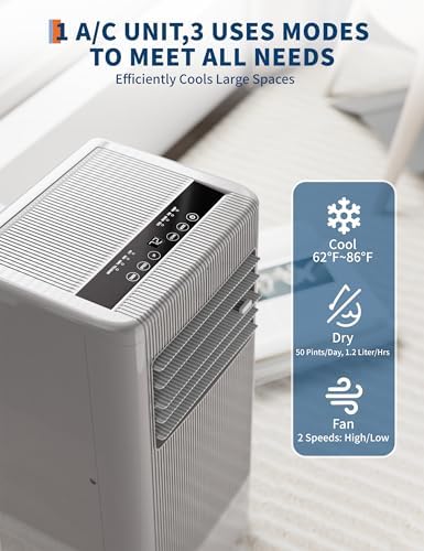 GarveeTech 10000 BTU Portable AC Unit With 3-in-1 Modes