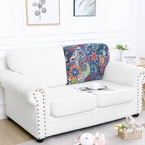 Smiry Printed Cushion Covers Stretch Soft and Non-Slip Sofa Slipcover