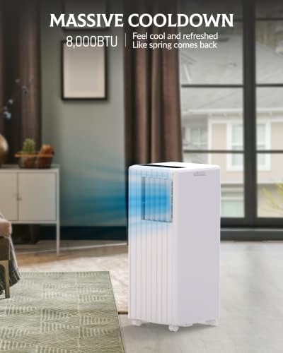 GarveeTech 8000 BTU Portable AC Unit for Bedroom 350 sqft