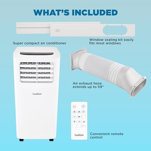 Ivation 9000 BTU Compact Portable Air Conditioner