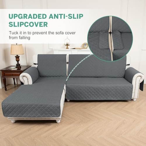 Taque L Shaped Sectional Couch Cover Waterproof Reversible