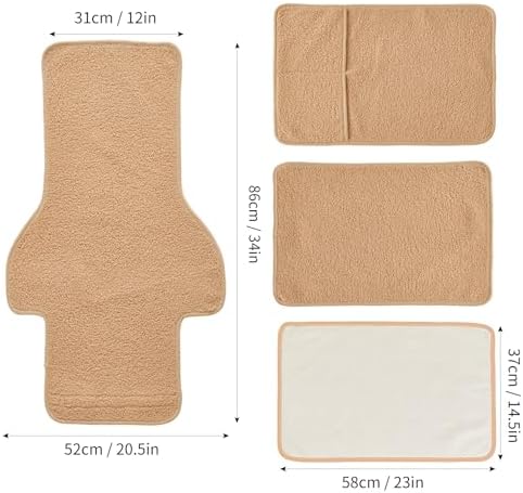 NANSHINE 3Pcs Recliner Slipcovers with Storage Pockets 1