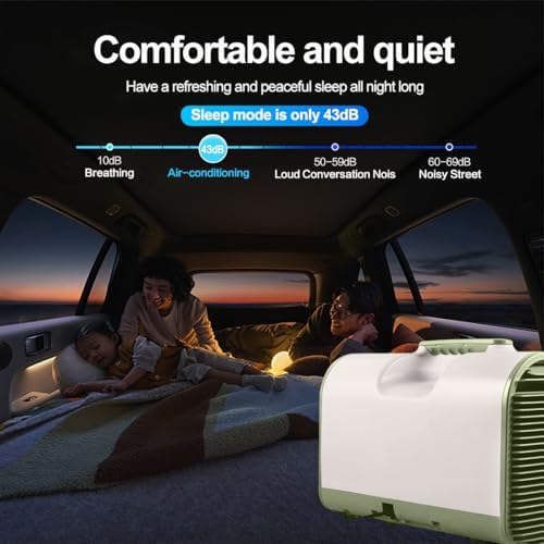 Kdluyu 5000 BTU Portable Air Conditioner for Car Camping and RVs