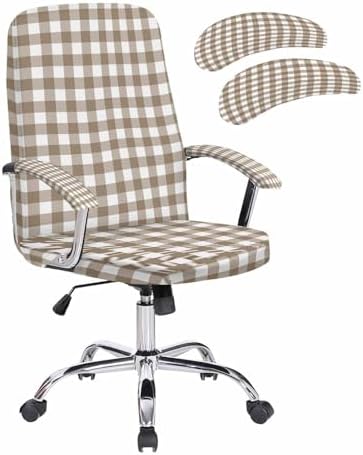 Savannan Large Office Chair Cover with Zipper and Arm Covers