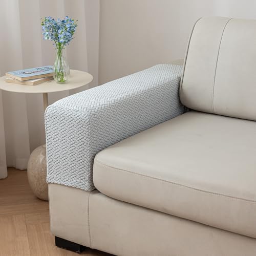 GueYi Sofa Arm Covers Set of 2 Light Gray Medium