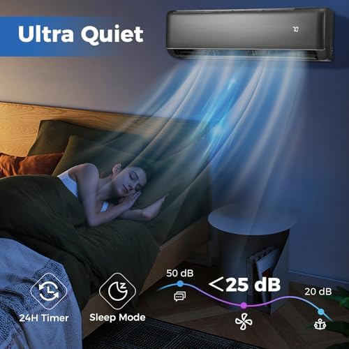 KOTEK 12000 BTU Mini Split AC Heating System with Inverter Compressor