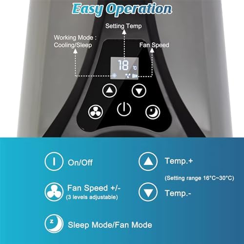 Aniwini 2550 BTU Portable AC for Room Tent Car RV Camping