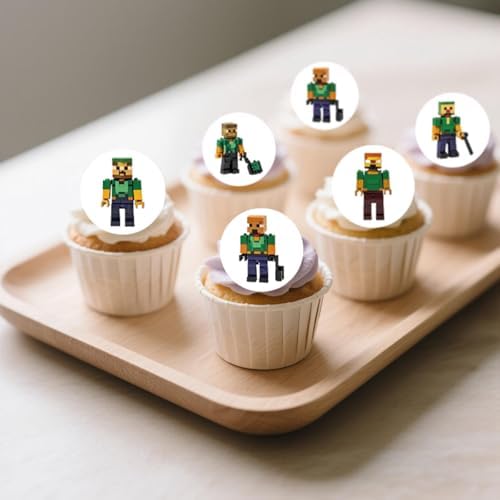 11 pcs Edible Cake Toppers for Birthday Party Decorations