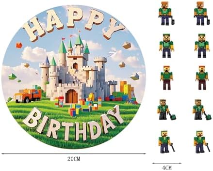 11 pcs Edible Cake Toppers for Birthday Party Decorations