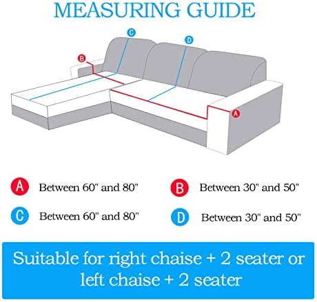 LUFEIJIASHI L Shape Sectional Sofa Covers for Large Furniture