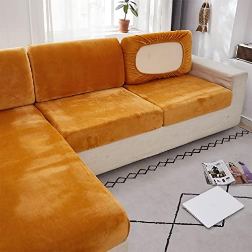 MIFXIN Velvet Sofa Slipcover with Elastic Bottom