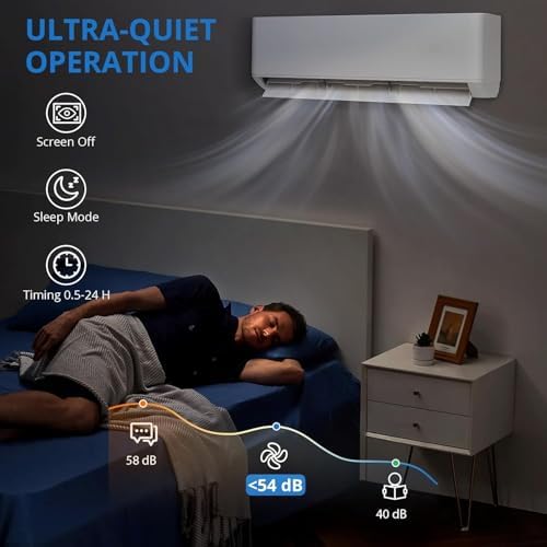 24000 BTU Mini Split AC 23 SEER2 Smart Heating Cooling Unit