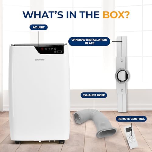 SereneLife 14000 BTU Portable AC with Heating and Dehumidifier