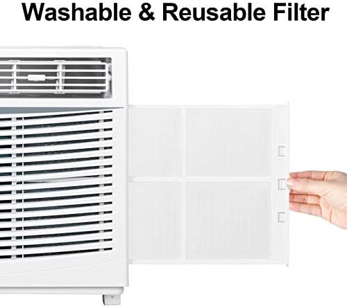 Bonnlo 5000 BTU Window Air Conditioner Unit White 115V60Hz