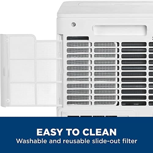 GE 6100 BTU Portable AC with Dehumidifier and Remote Control White