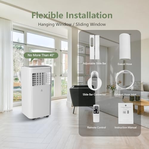 10000 BTU Portable AC Unit with 24H Timer and Dehumidifier
