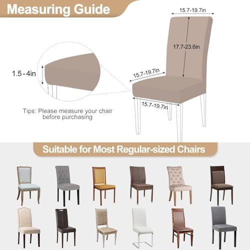 SearchI Dining Chair Covers Set of 6 Navy Blue 1