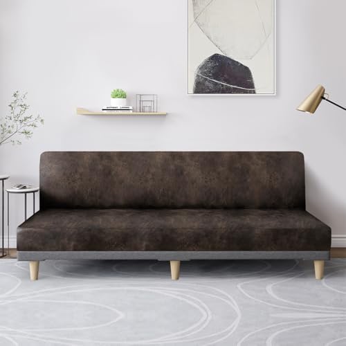 Molasofa Stretch Futon Slipcover Dark Brown