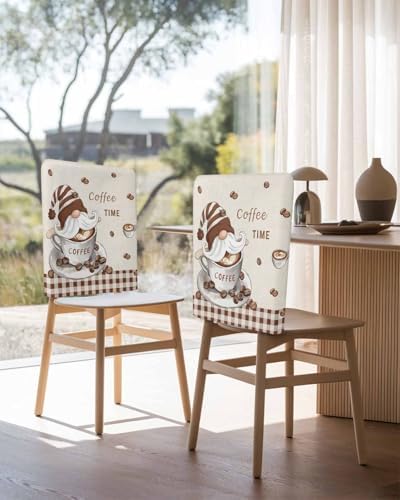 UYULILOY Coffee Time Chair Covers Set of 4
