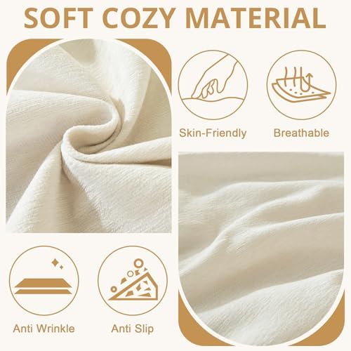 Royhom Sectional Couch Covers 2 Piece L Shaped Blanket