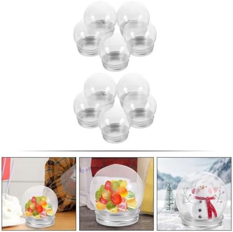 ABOOFAN 10Pcs Clear Fillable Candy Bottles for Parties