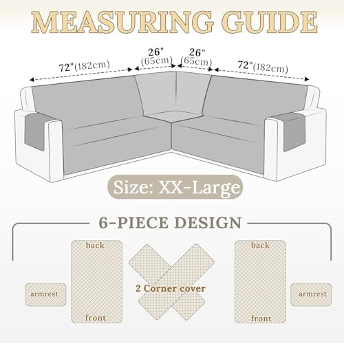 Waterproof Velvet L Shape Sofa Cover for Pets